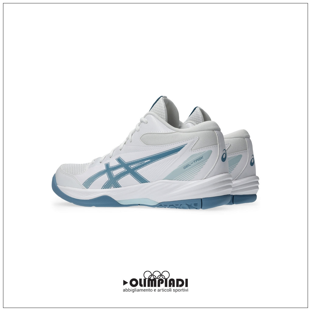 Scarpe Pallavolo Asics Gel-Task MT 4 Bianche e Blu - 1071A102