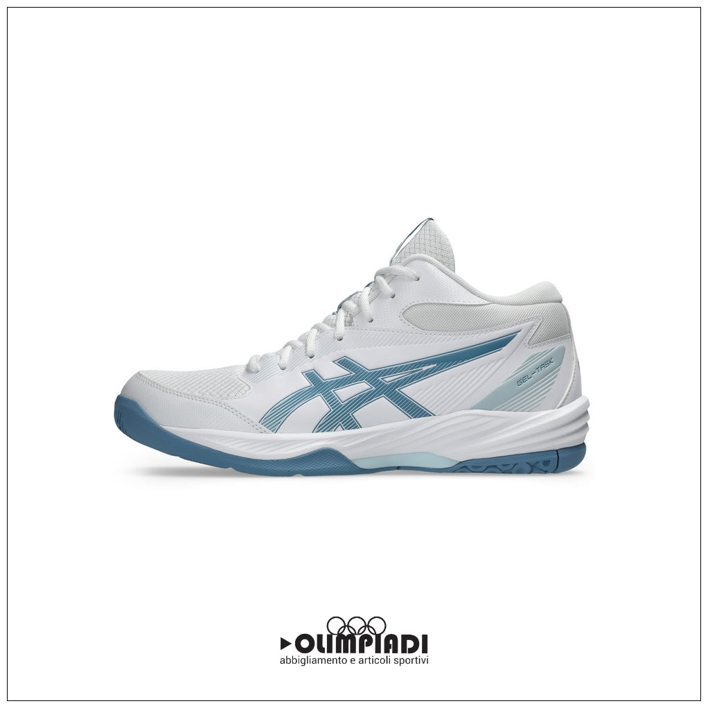 Scarpe Pallavolo Asics Gel-Task MT 4 Bianche e Blu - 1071A102