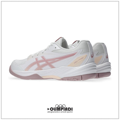Scarpe Pallavolo Donna Asics Gel-Task 4 Bianche e Rosa - 1072A106-105