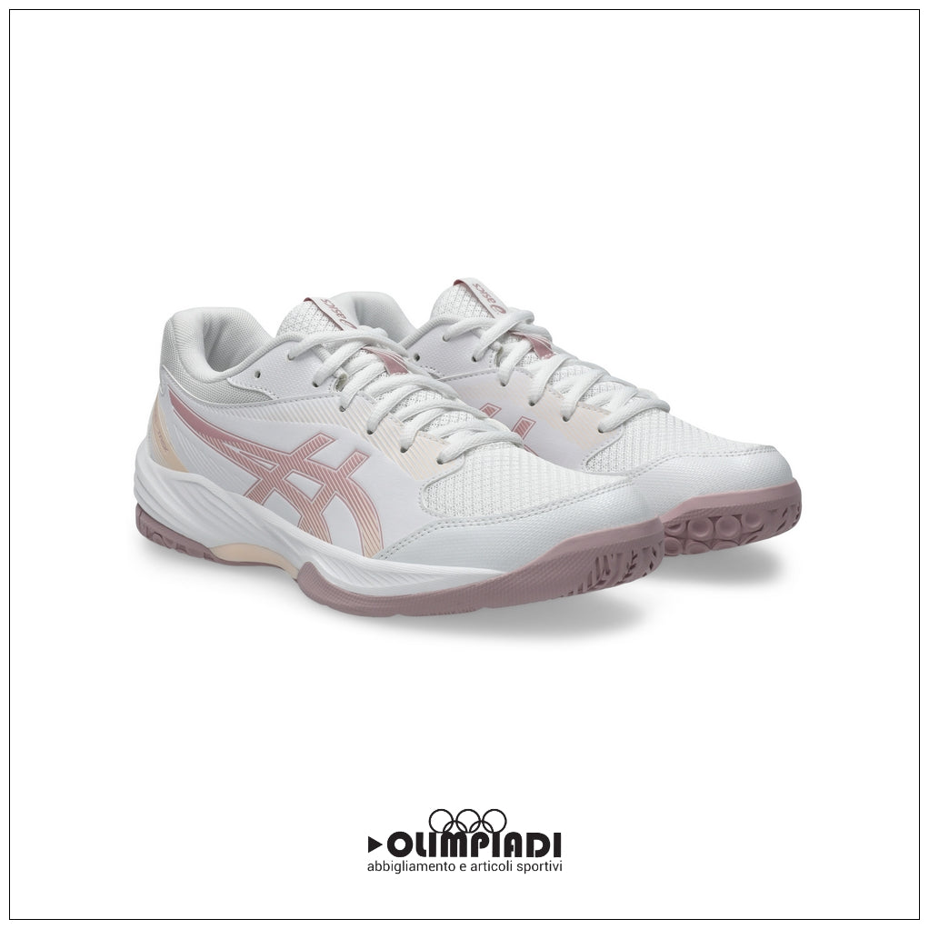 Scarpe Pallavolo Donna Asics Gel-Task 4 Bianche e Rosa - 1072A106-105