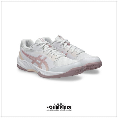 Scarpe Pallavolo Donna Asics Gel-Task 4 Bianche e Rosa - 1072A106-105