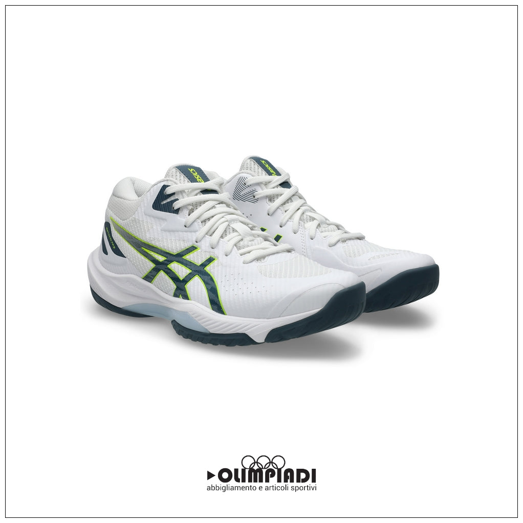 Scarpe Pallavolo Asics Beyond FF MT 2 Bianche e Blu - 1071A128-100