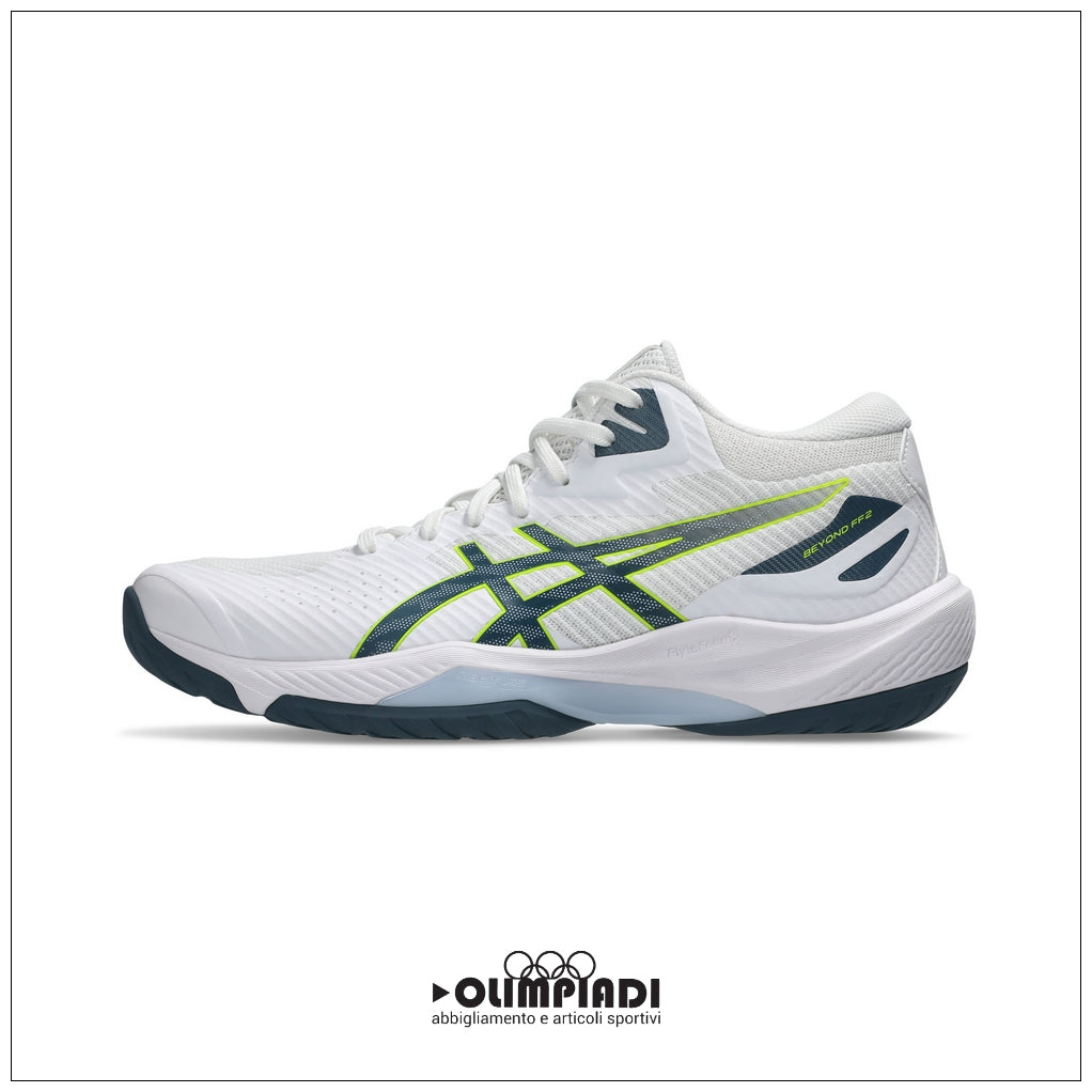 Scarpe Pallavolo Asics Beyond FF MT 2 Bianche e Blu - 1071A128-100
