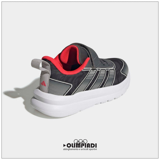 Sneakers Bambino Adidas Tensaur Run 4 Grigio/Rosso - KI0106