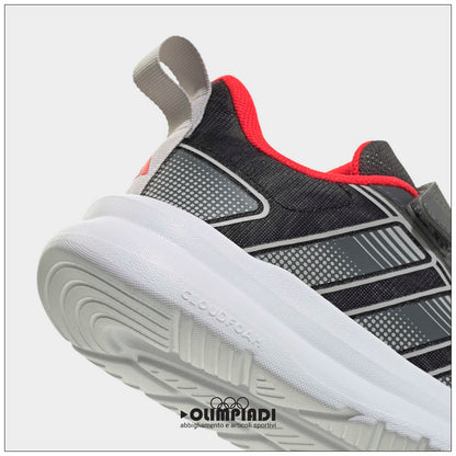 Sneakers Bambino Adidas Tensaur Run 4 Grigio/Rosso - KI0106