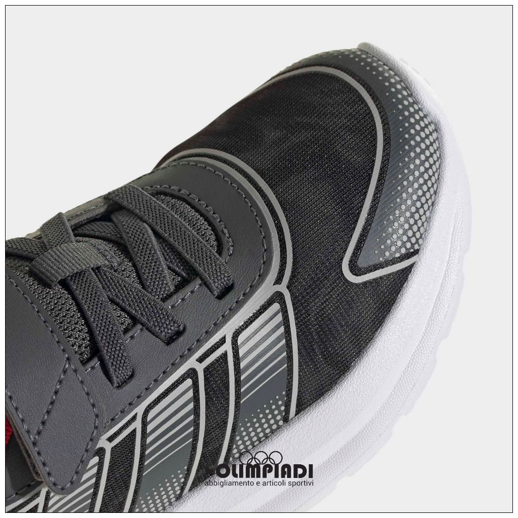 Sneakers Bambino Adidas Tensaur Run 4 Grigio/Rosso - KI0106