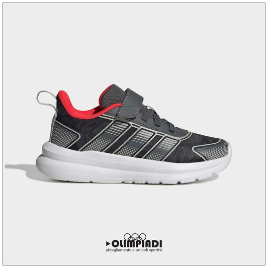 Sneakers Bambino Adidas Tensaur Run 4 Grigio/Rosso - KI0106