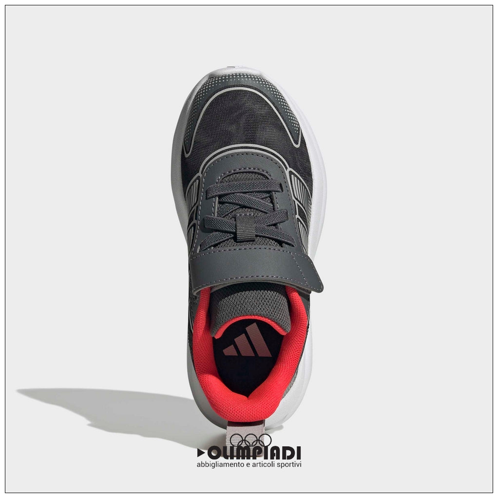 Sneakers Bambino Adidas Tensaur Run 4 Grigio/Rosso - KI0106