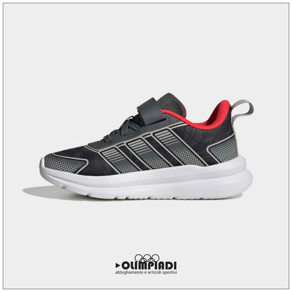 Sneakers Bambino Adidas Tensaur Run 4 Grigio/Rosso - KI0106
