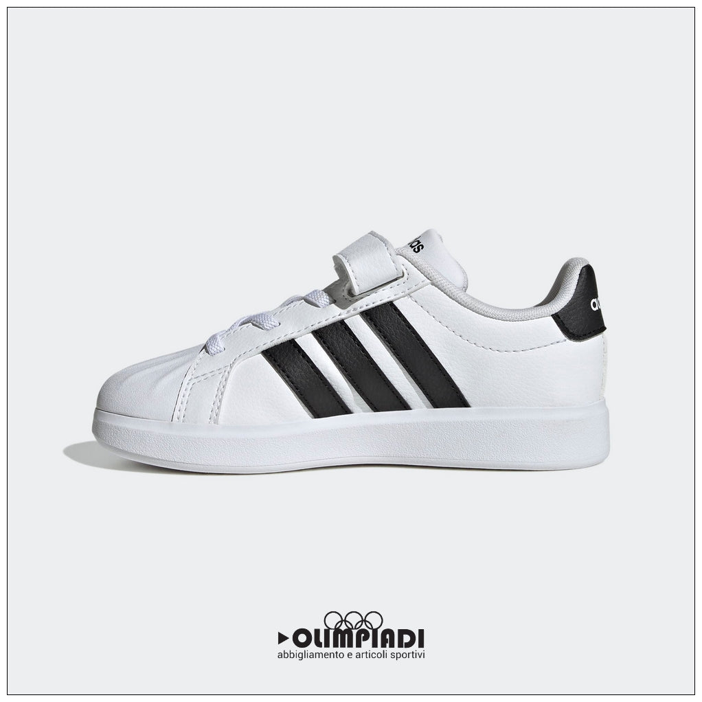 Sneakers Bambino Adidas Streettalk EL C Bianche e Nere - JQ6144