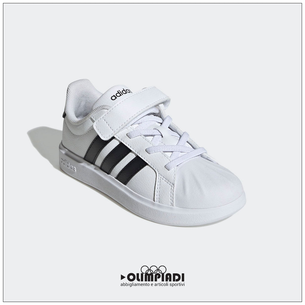 Sneakers Bambino Adidas Streettalk EL C Bianche e Nere - JQ6144