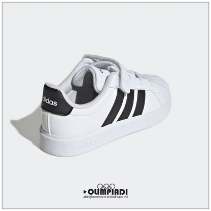 Sneakers Bambino Adidas Streettalk EL C Bianche e Nere - JQ6144