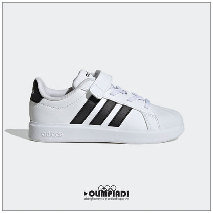 Sneakers Bambino Adidas Streettalk EL C Bianche e Nere - JQ6144