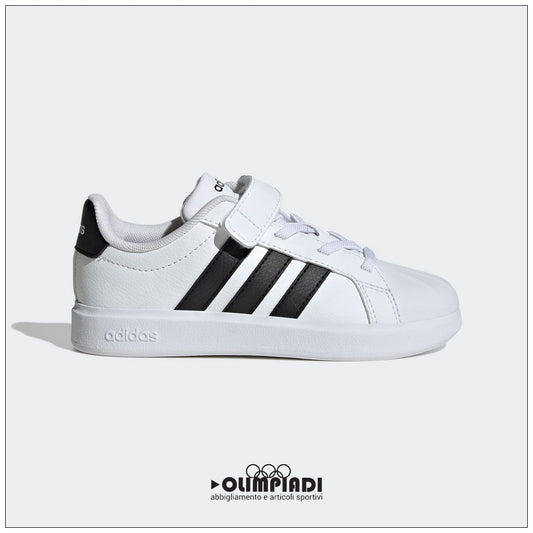 Sneakers Bambino Adidas Streettalk EL C Bianche e Nere - JQ6144