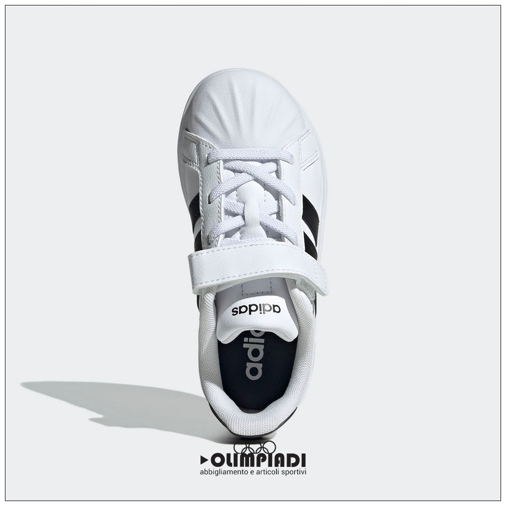 Sneakers Bambino Adidas Streettalk EL C Bianche e Nere - JQ6144