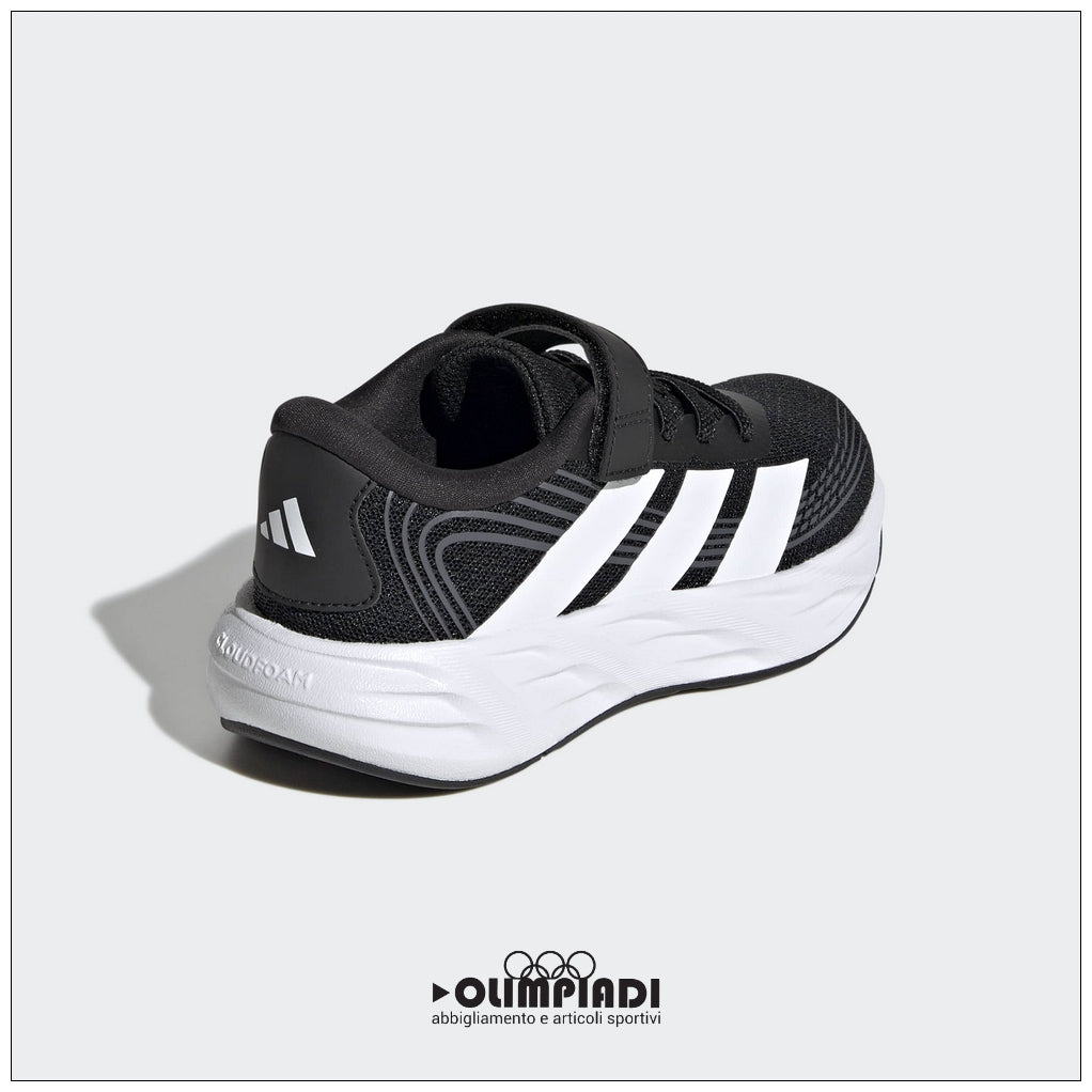 Sneakers Bambino Adidas Galaxy 8 Nere e Bianche - KI1688