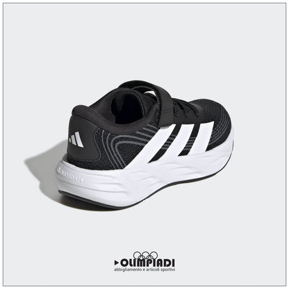 Sneakers Bambino Adidas Galaxy 8 Nere e Bianche - KI1688