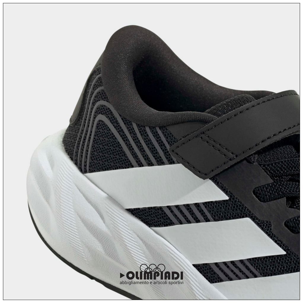 Sneakers Bambino Adidas Galaxy 8 Nere e Bianche - KI1688