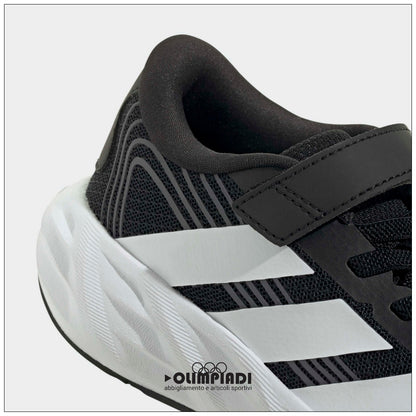 Sneakers Bambino Adidas Galaxy 8 Nere e Bianche - KI1688