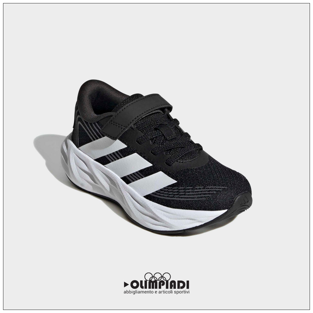 Sneakers Bambino Adidas Galaxy 8 Nere e Bianche - KI1688