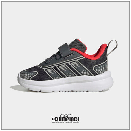 Sneakers Neonato Adidas Tensaur Run 4 Grigio/Rosso - KI0105