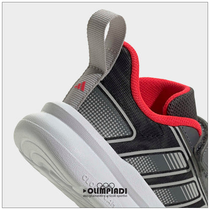 Sneakers Neonato Adidas Tensaur Run 4 Grigio/Rosso - KI0105