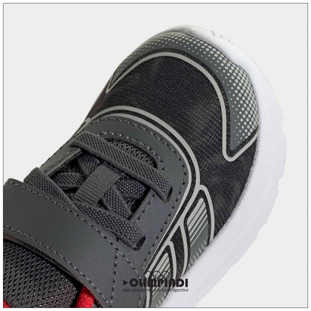 Sneakers Neonato Adidas Tensaur Run 4 Grigio/Rosso - KI0105