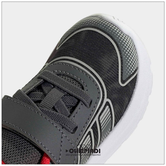 Sneakers Neonato Adidas Tensaur Run 4 Grigio/Rosso - KI0105