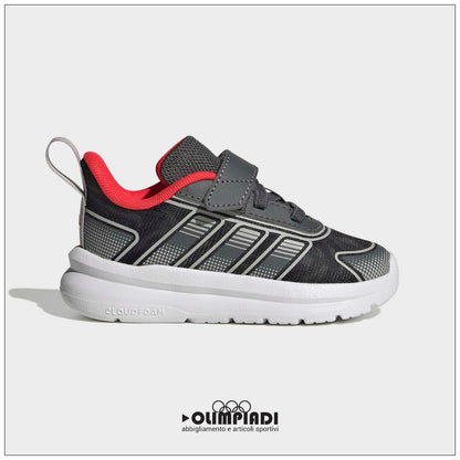 Sneakers Neonato Adidas Tensaur Run 4 Grigio/Rosso - KI0105