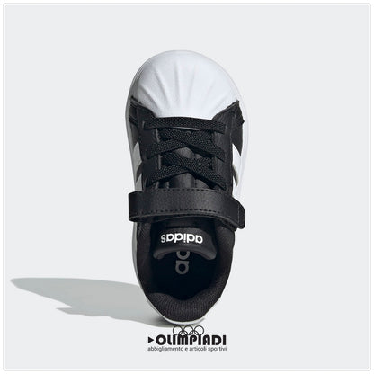 Sneakers Neonato Adidas Streettalk Nere e Bianche - JQ8605