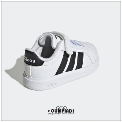 Sneakers Neonato Adidas Streettalk Bianche e Nere - JQ6145