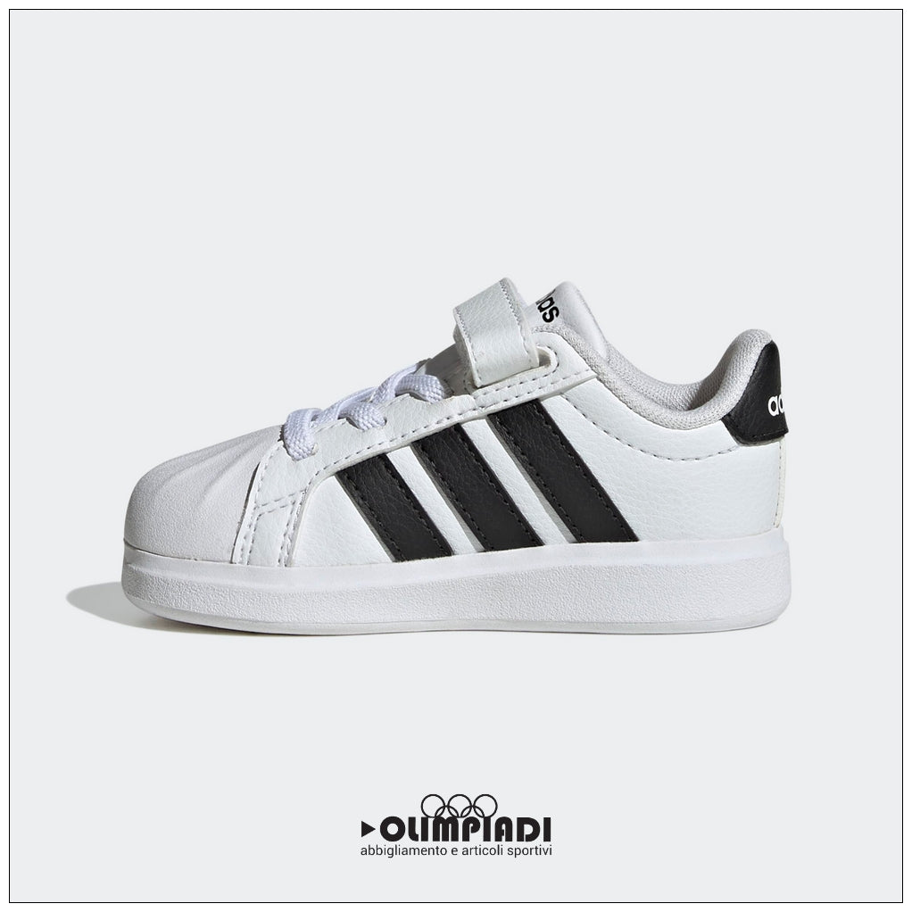 Sneakers Neonato Adidas Streettalk Bianche e Nere - JQ6145