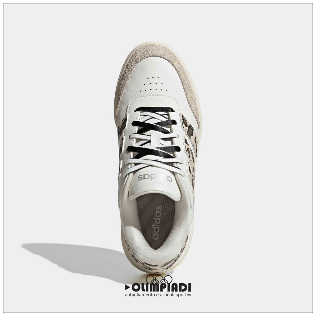 Sneakers Donna Adidas Court Block Bold Bianche Leopardate - KI2642