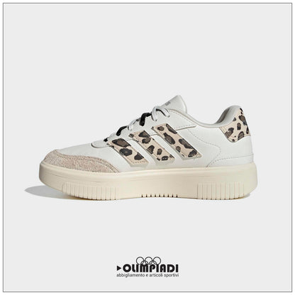 Sneakers Donna Adidas Court Block Bold Bianche Leopardate - KI2642