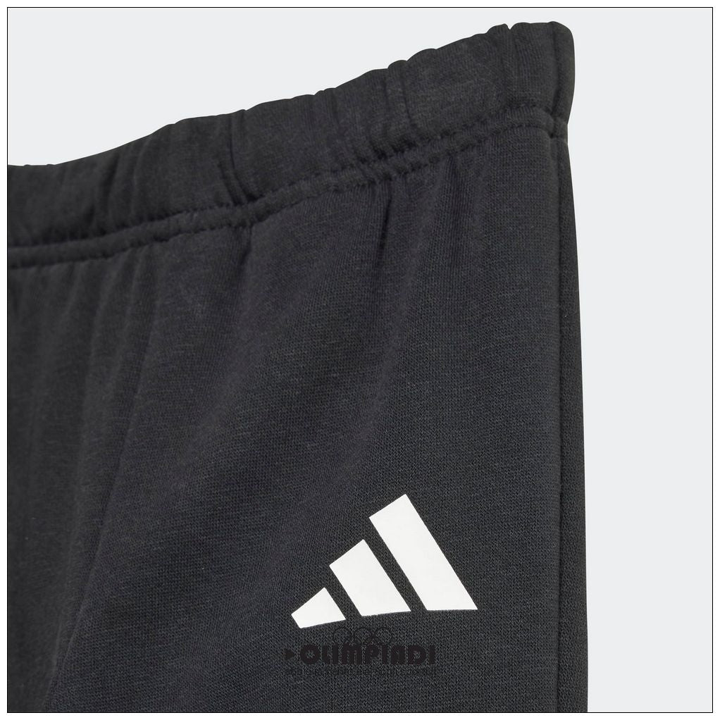 Tuta Neonato Adidas Felpata Big Logo Nera - JC9642