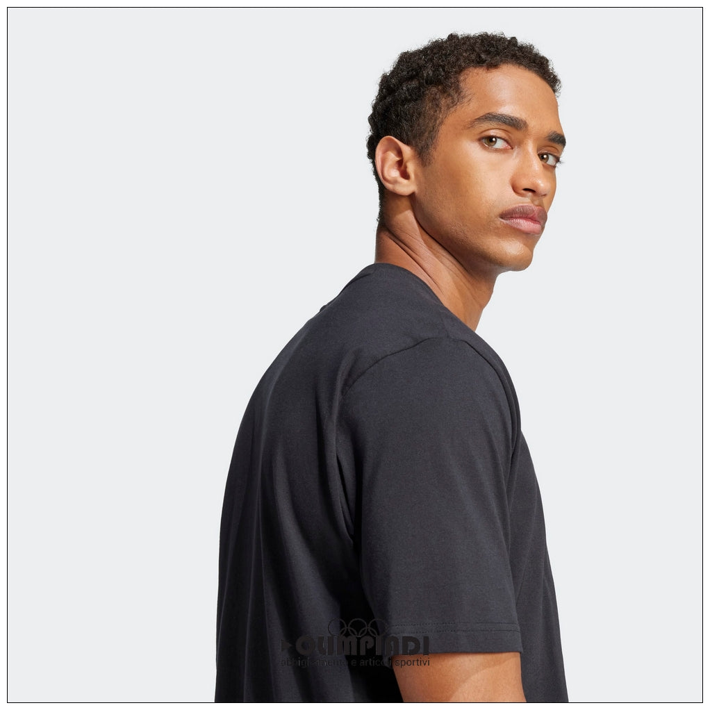 T-Shirt Uomo Adidas Linear Nera - JE8993
