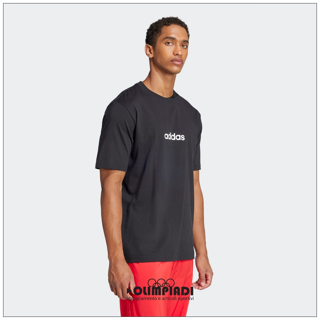 T-Shirt Uomo Adidas Linear Nera - JE8993