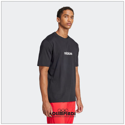 T-Shirt Uomo Adidas Linear Nera - JE8993