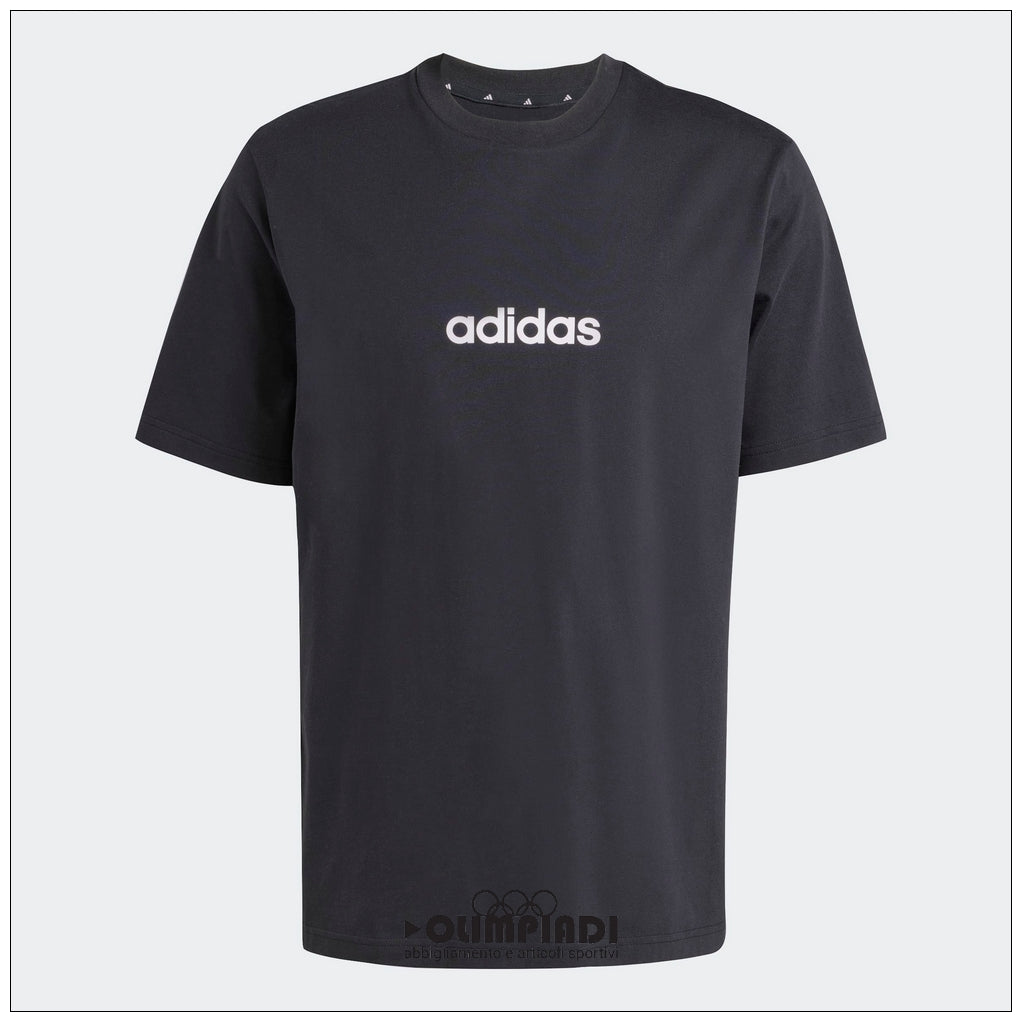 T-Shirt Uomo Adidas Linear Nera - JE8993
