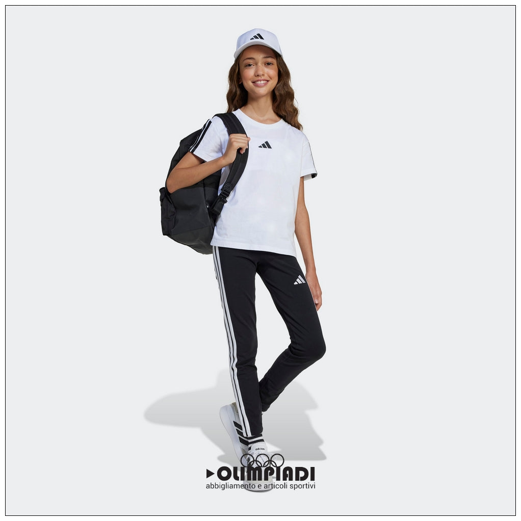 T-Shirt Ragazza Adidas 3-Stripes Bianca - JJ0945