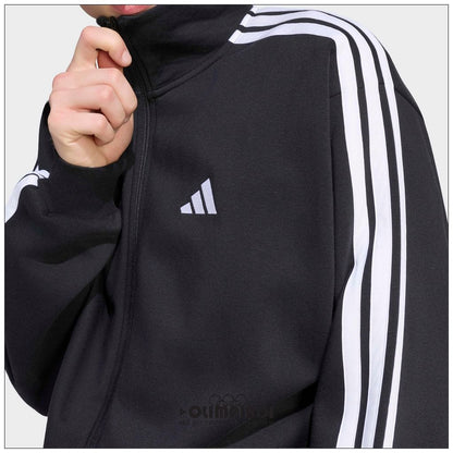 Tuta Uomo Adidas 3-Stripes Felpata Nera - KY2284