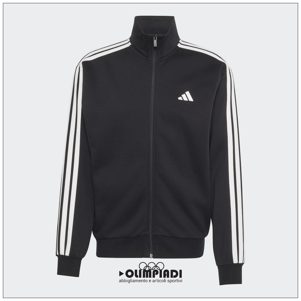 Tuta Uomo Adidas 3-Stripes Felpata Nera - KY2284