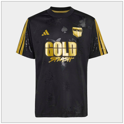 Maglia Gioco Junior Adidas x Fortnite Midas Nera e Oro - KG0864