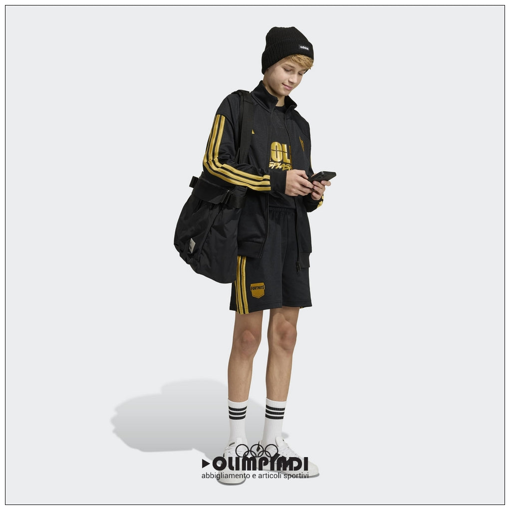 Felpa Giacca Junior Adidas x Fortnite Nera e Oro - HZ0905