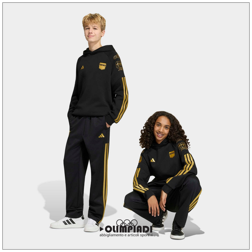 Pantaloni Junior Adidas x Fortnite Neri e Oro - HZ0907