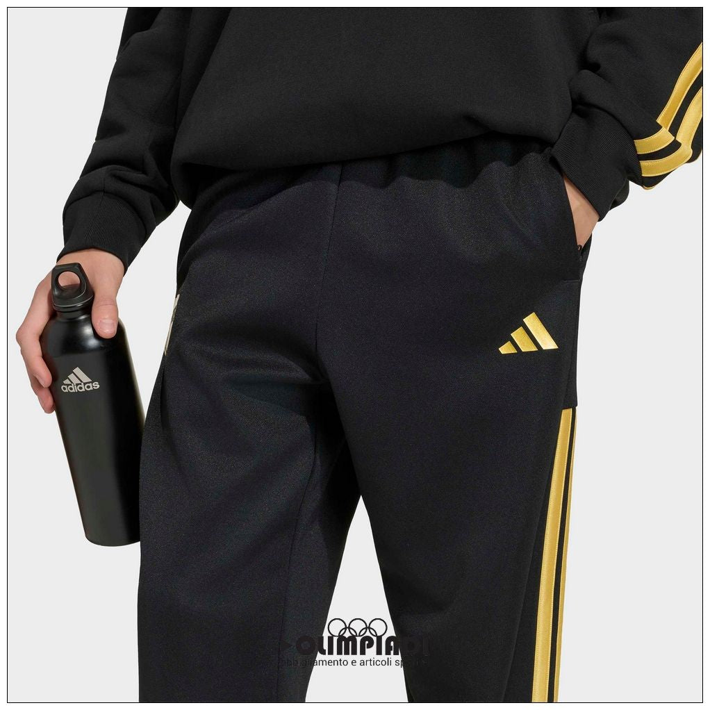 Pantaloni Junior Adidas x Fortnite Neri e Oro - HZ0907