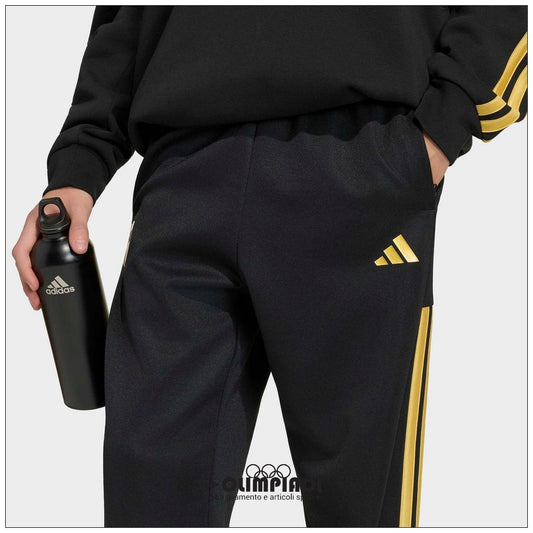 Pantaloni Junior Adidas x Fortnite Neri e Oro - HZ0907