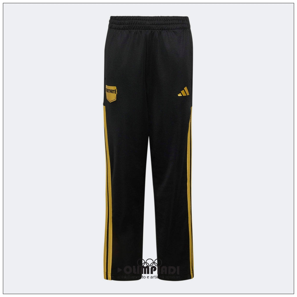 Pantaloni Junior Adidas x Fortnite Neri e Oro - HZ0907