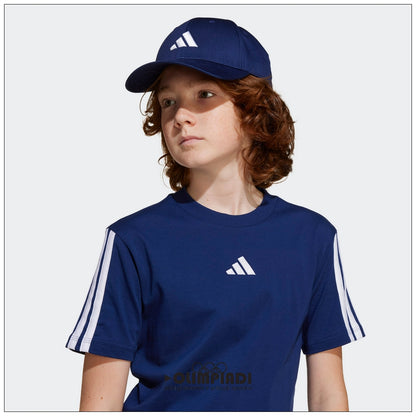 T-Shirt Junior Adidas 3-Stripes Blu - JD6490