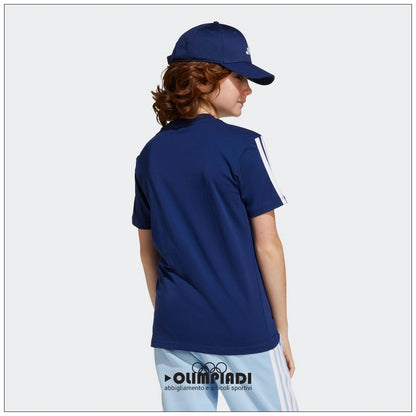 T-Shirt Junior Adidas 3-Stripes Blu - JD6490